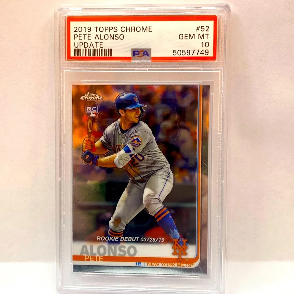 2019 Topps Chrome Update Pete Alonso Mets #86 PSA 10 (MISC12)